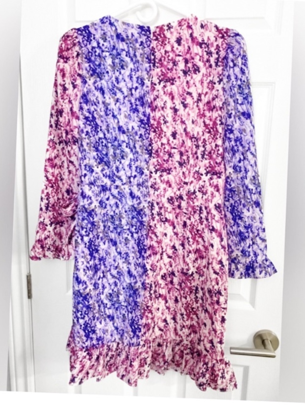 NWOT - Two-Toned Faux Wrap Mini Dress - Picture 4 of 6